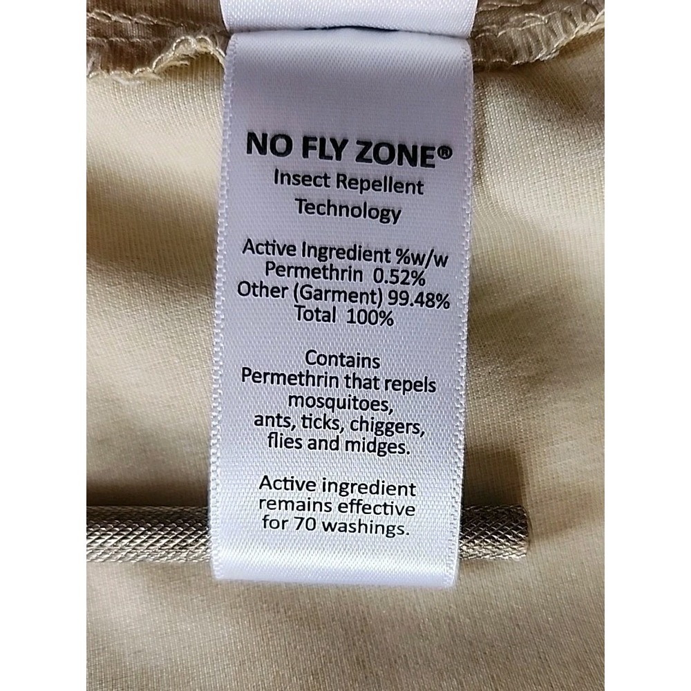 LL Bean Mens No Fly Zone Button Up Shirt‎ XXL Insect Repellent Fishing Outdoors - Picture 12 of 14